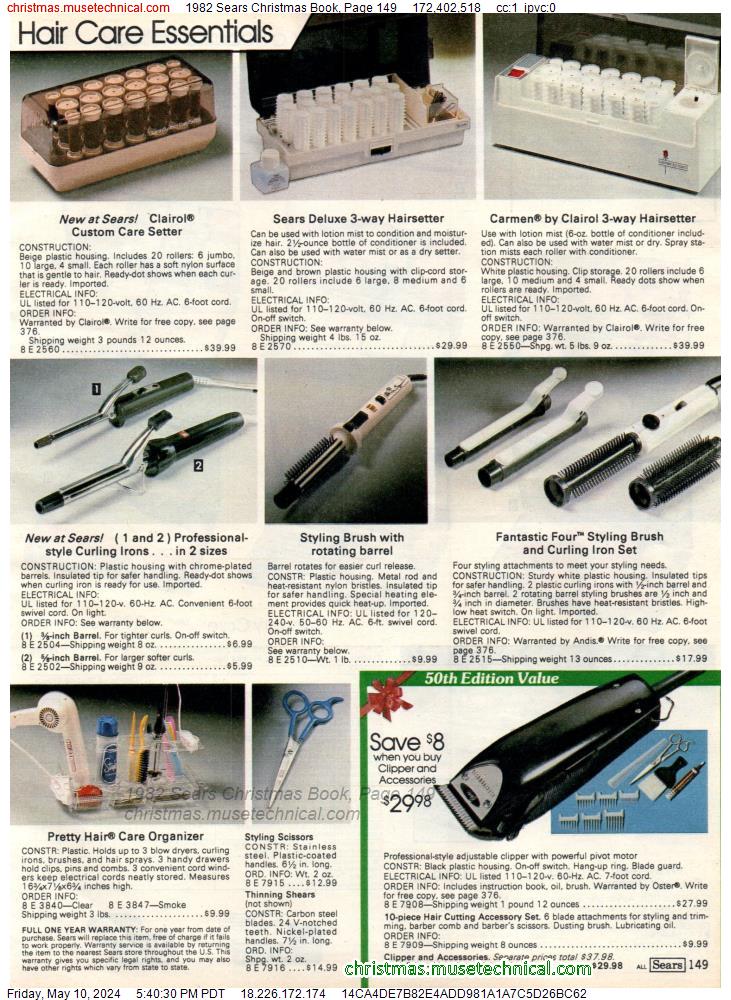 1982 Sears Christmas Book, Page 149