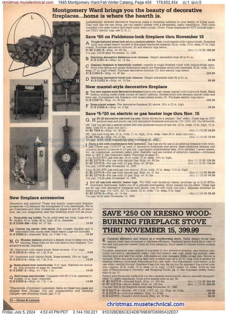 1985 Montgomery Ward Fall Winter Catalog, Page 400