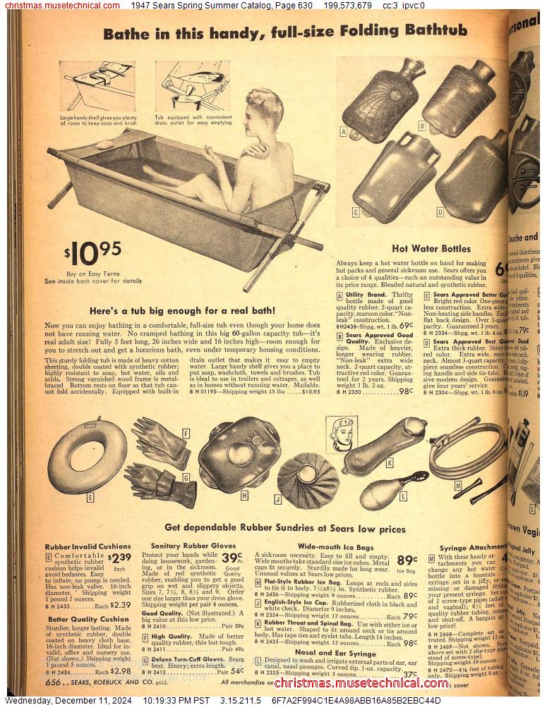 1947 Sears Spring Summer Catalog, Page 630