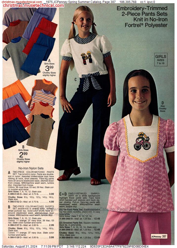 1975 JCPenney Spring Summer Catalog, Page 387