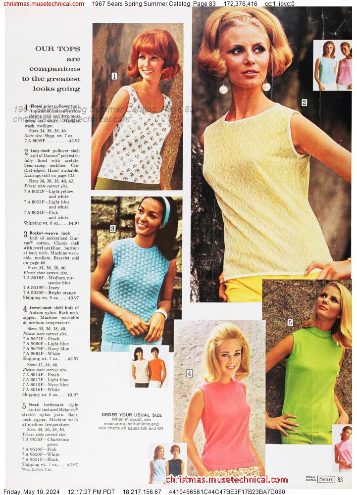 1967 Sears Spring Summer Catalog, Page 83