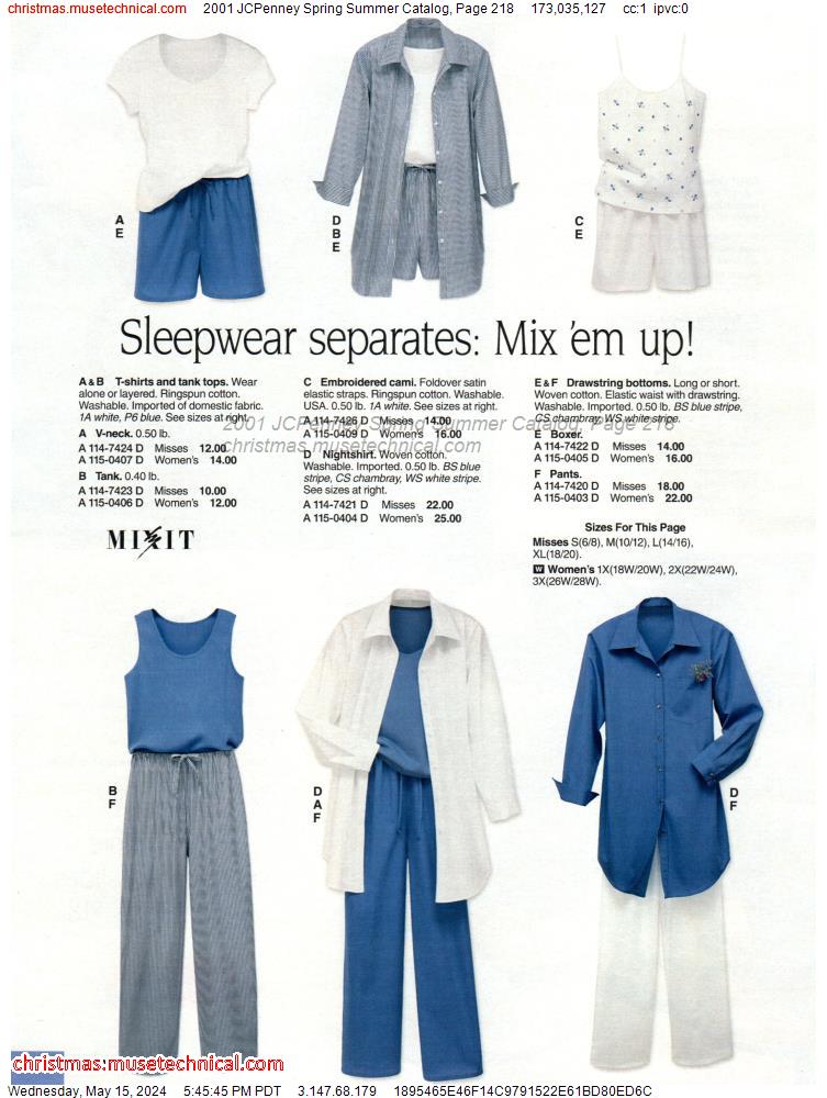 2001 JCPenney Spring Summer Catalog, Page 218