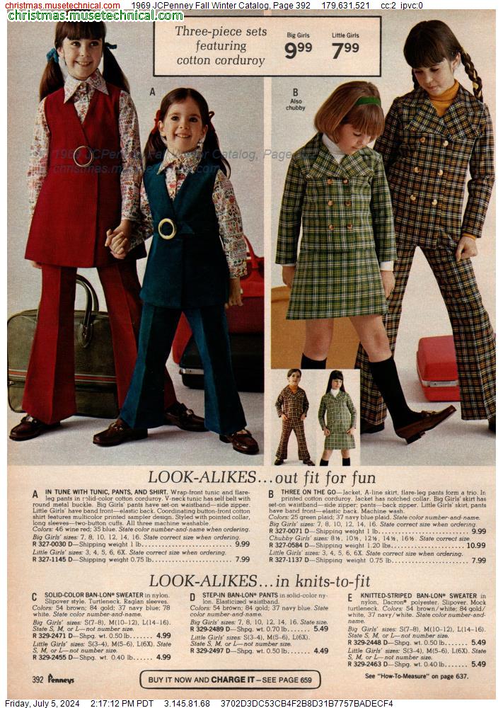 1969 JCPenney Fall Winter Catalog, Page 392