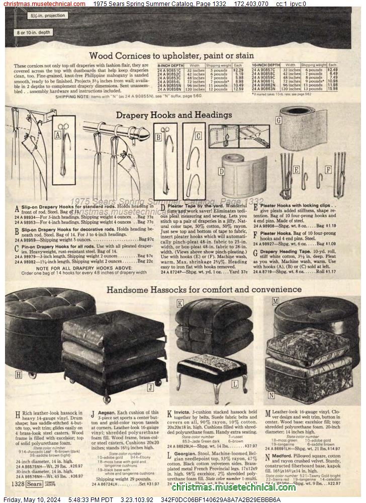 1975 Sears Spring Summer Catalog, Page 1332