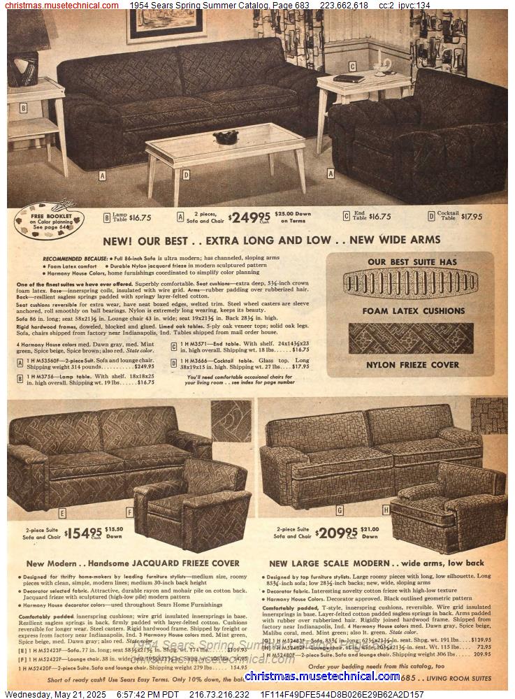 1954 Sears Spring Summer Catalog, Page 683