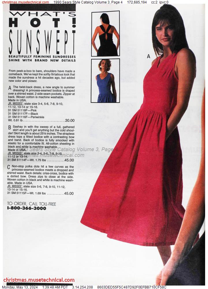 1990 Sears Style Catalog Volume 3, Page 4