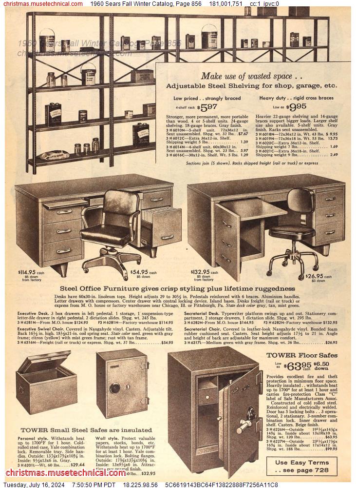 1960 Sears Fall Winter Catalog, Page 856