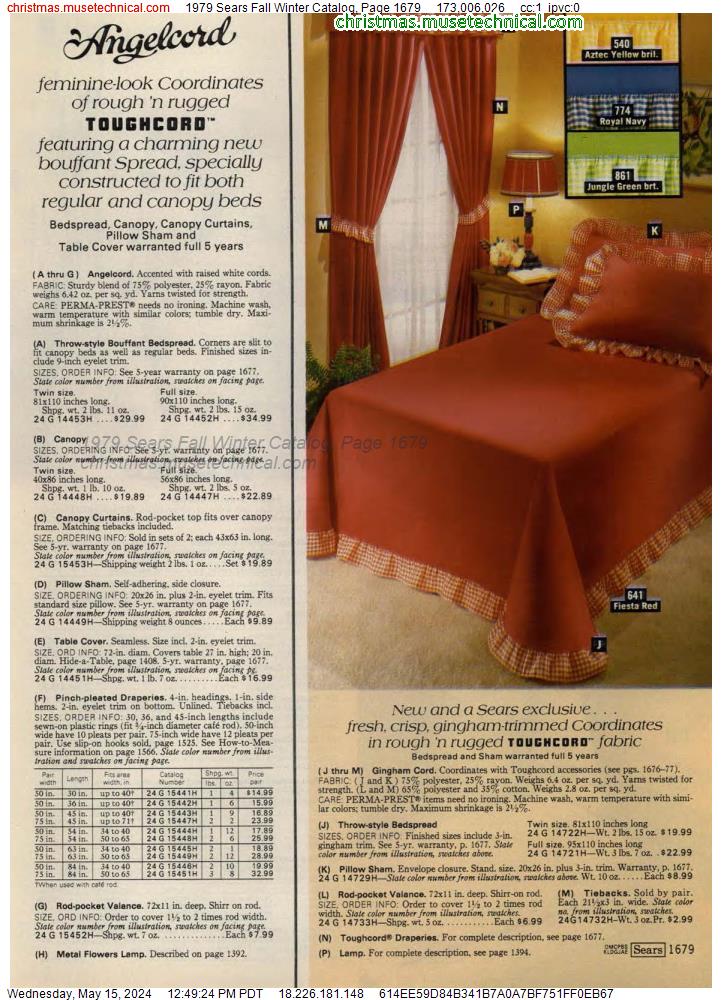 1979 Sears Fall Winter Catalog, Page 1679