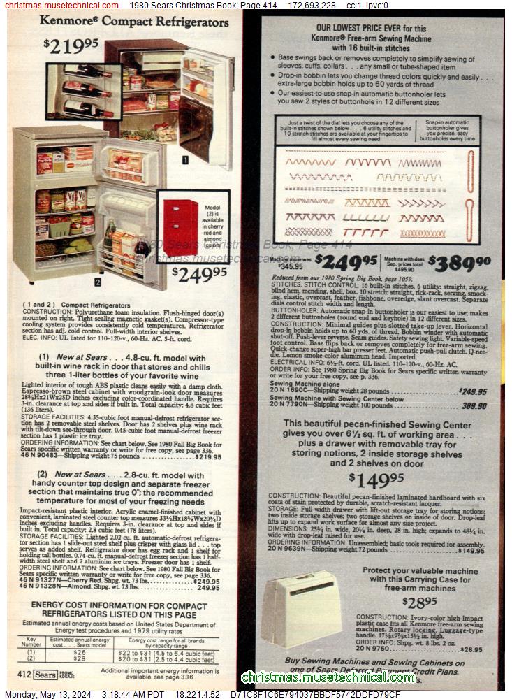 1980 Sears Christmas Book, Page 414