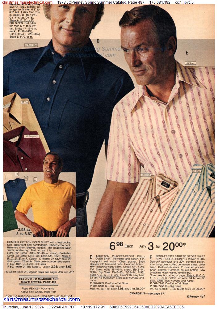 1973 JCPenney Spring Summer Catalog, Page 497