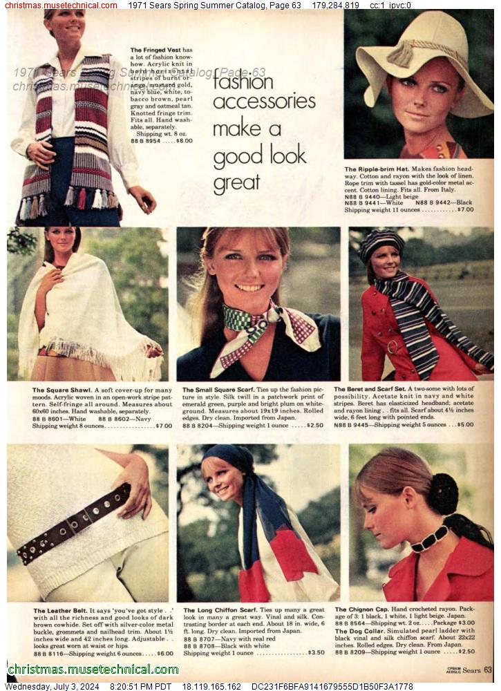 1971 Sears Spring Summer Catalog, Page 63
