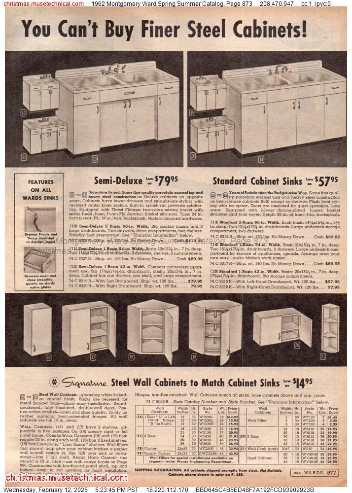 1962 Montgomery Ward Spring Summer Catalog, Page 873