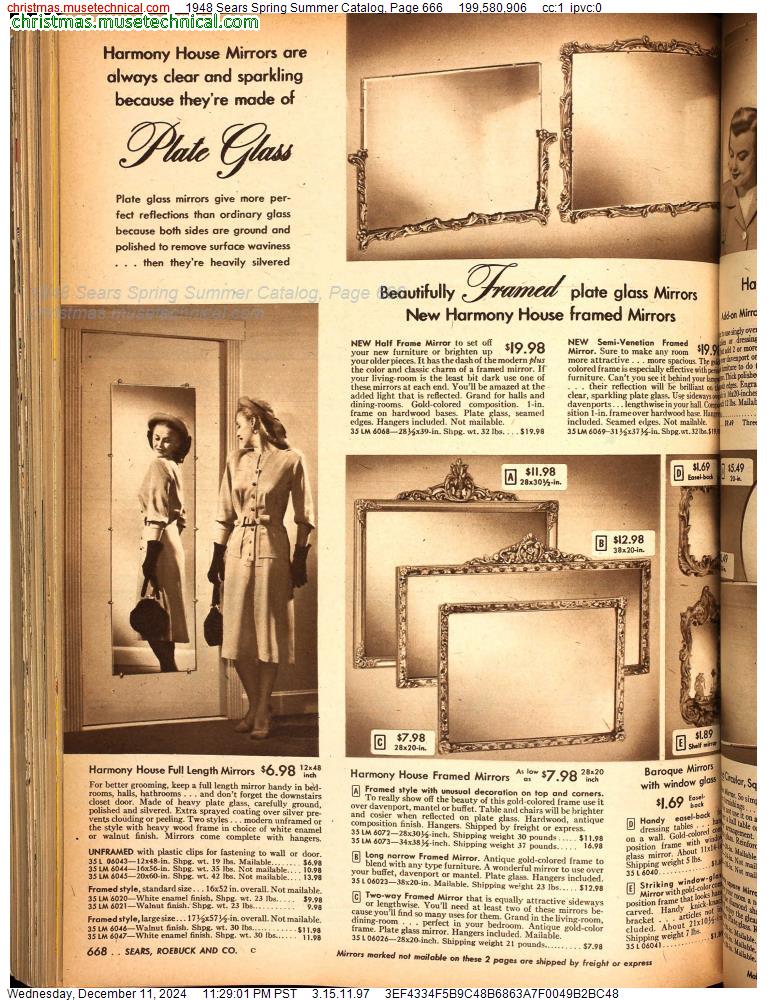 1948 Sears Spring Summer Catalog, Page 666