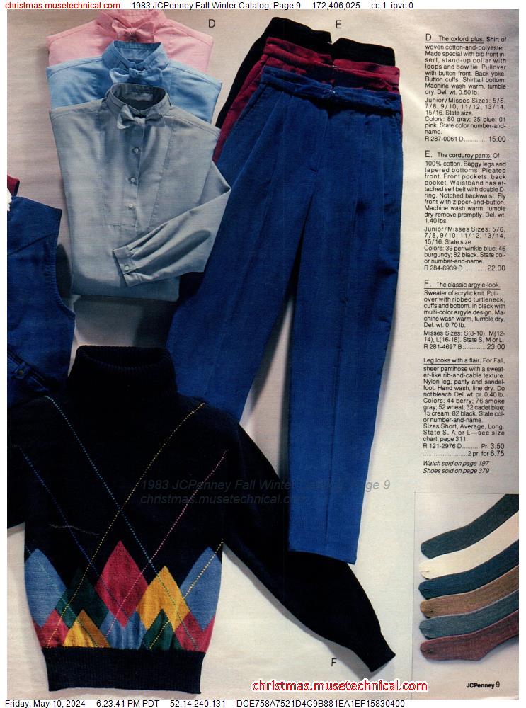 1983 JCPenney Fall Winter Catalog, Page 9