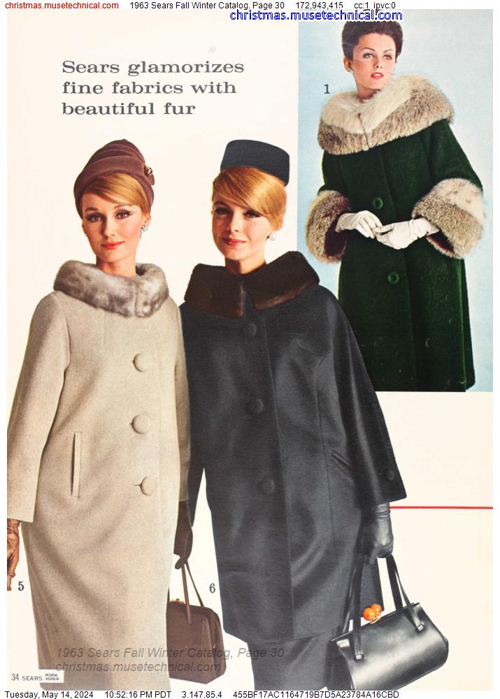 1963 Sears Fall Winter Catalog, Page 30