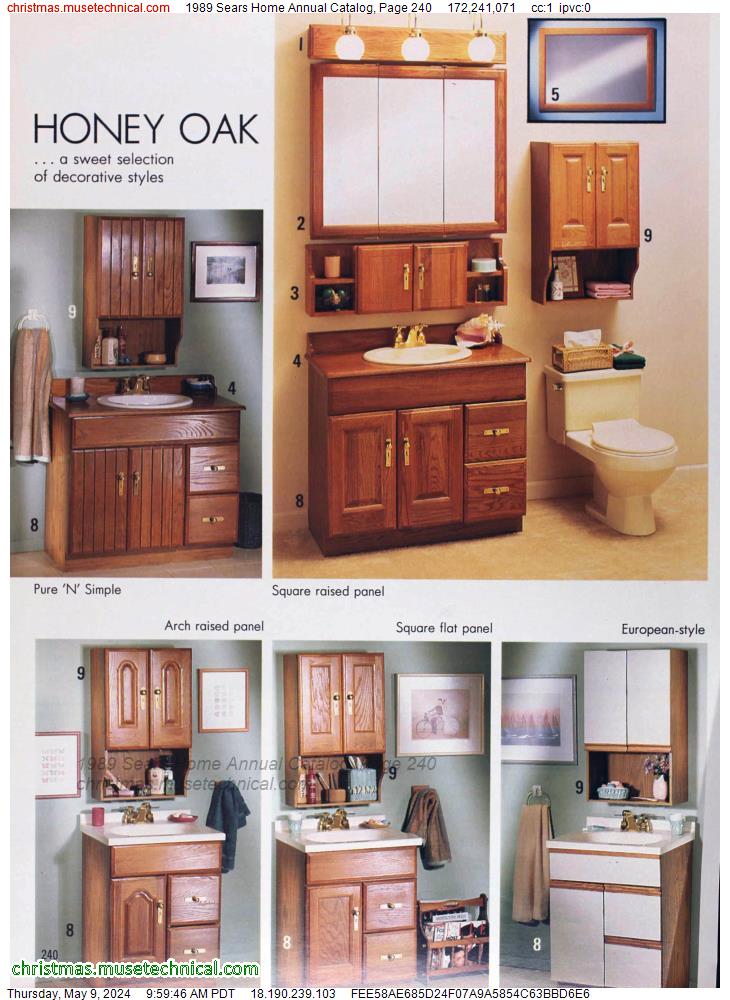 1989 Sears Home Annual Catalog, Page 240
