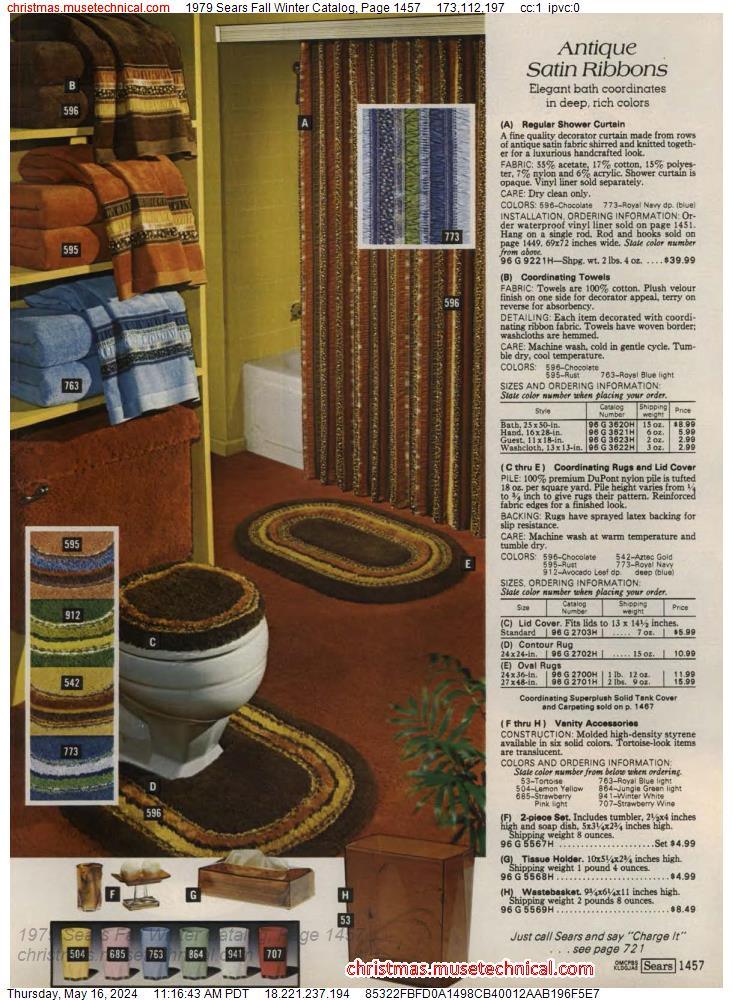 1979 Sears Fall Winter Catalog, Page 1457