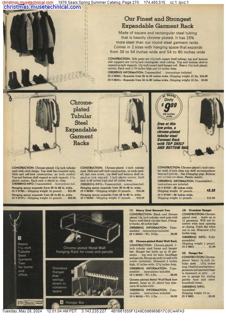 1976 Sears Spring Summer Catalog, Page 270