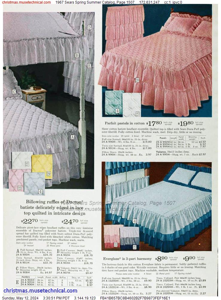 1967 Sears Spring Summer Catalog, Page 1507