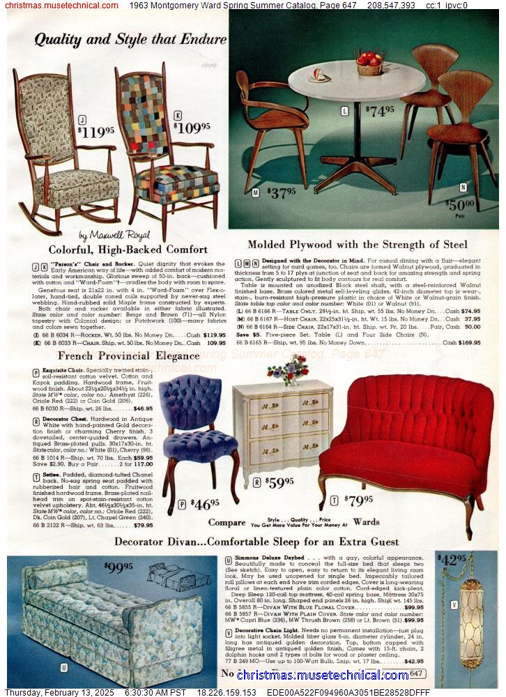 1963 Montgomery Ward Spring Summer Catalog, Page 647