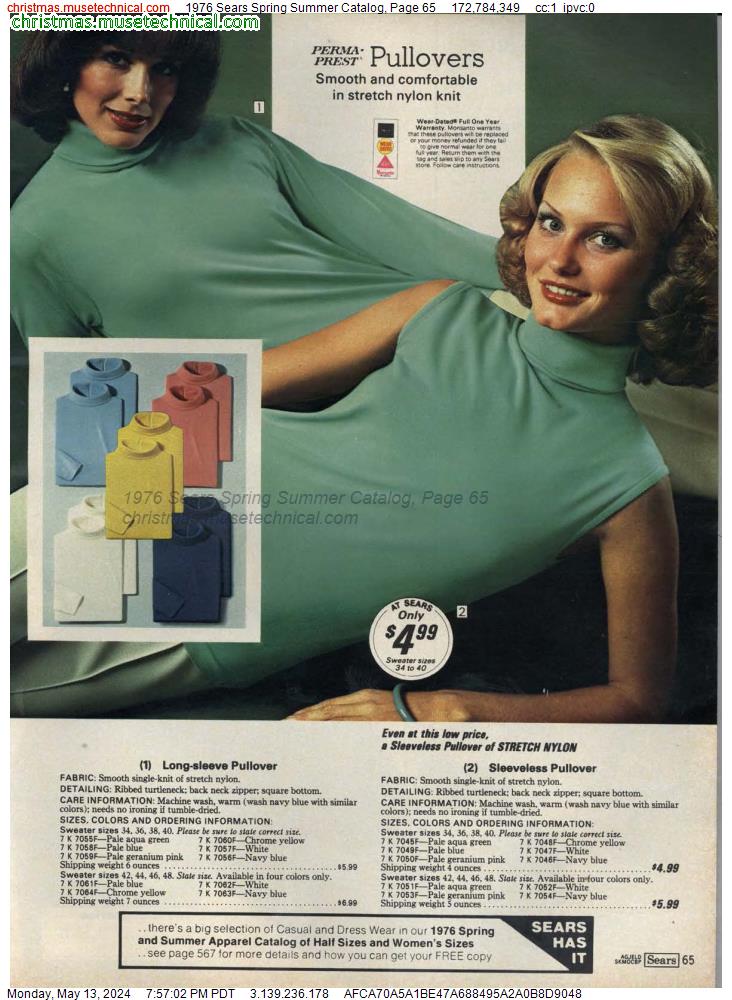 1976 Sears Spring Summer Catalog, Page 65