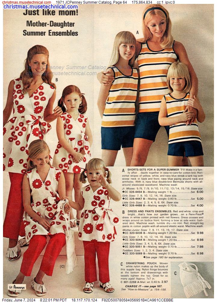 1971 JCPenney Summer Catalog, Page 64