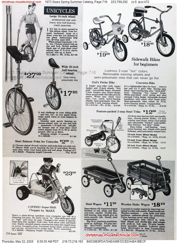 1973 Sears Spring Summer Catalog, Page 716