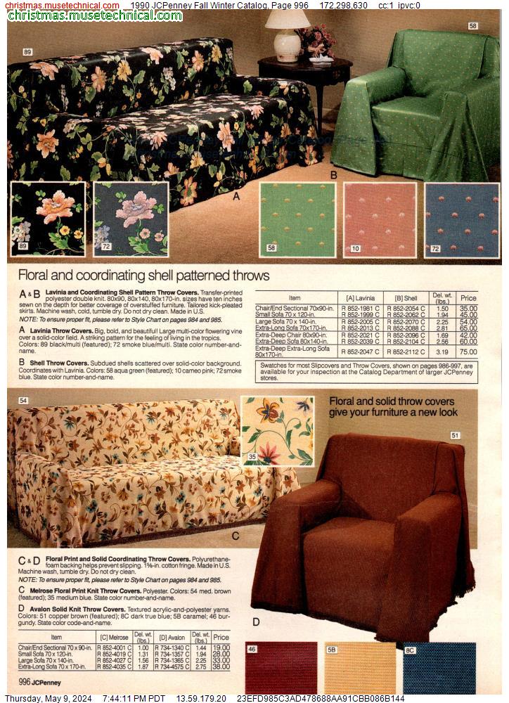 1990 JCPenney Fall Winter Catalog, Page 996
