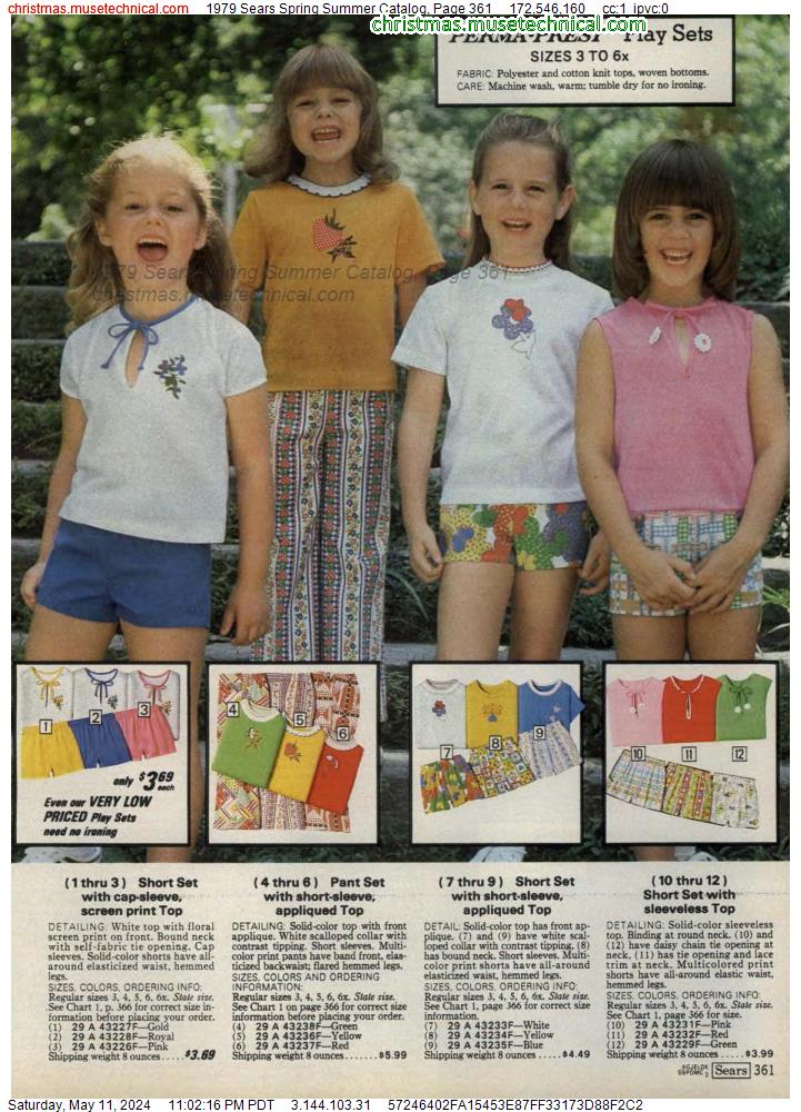 1979 Sears Spring Summer Catalog, Page 361