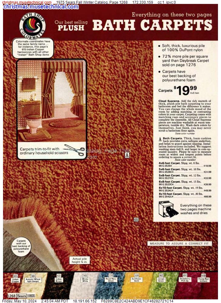 1975 Sears Fall Winter Catalog, Page 1268