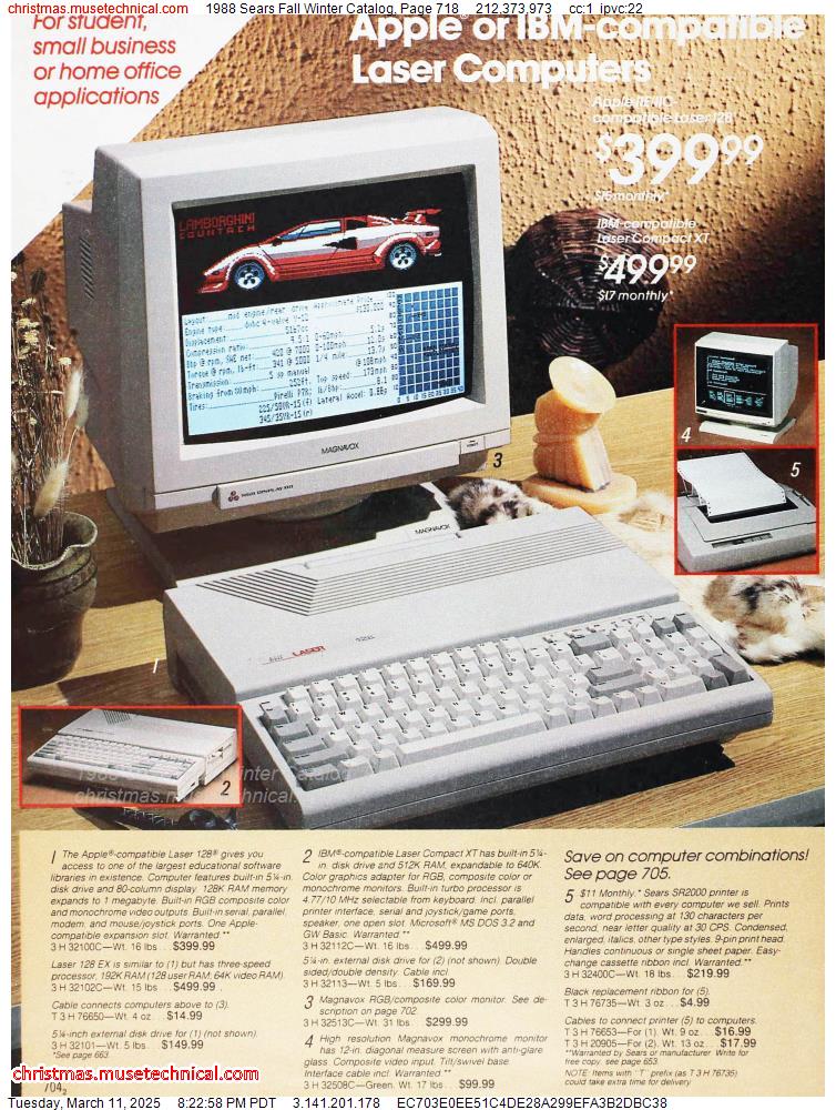 1988 Sears Fall Winter Catalog, Page 718