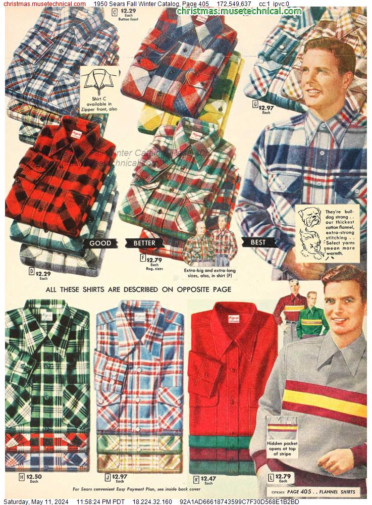 1950 Sears Fall Winter Catalog, Page 405