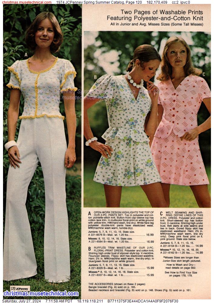 1974 JCPenney Spring Summer Catalog, Page 120