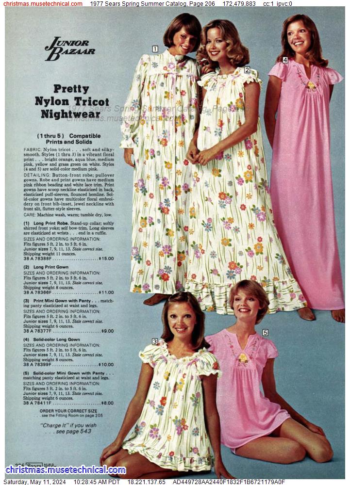 1977 Sears Spring Summer Catalog, Page 206 - Catalogs & Wishbooks
