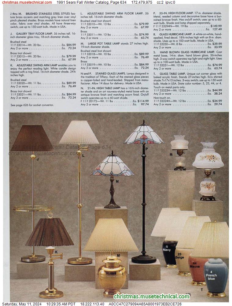 1991 Sears Fall Winter Catalog, Page 634