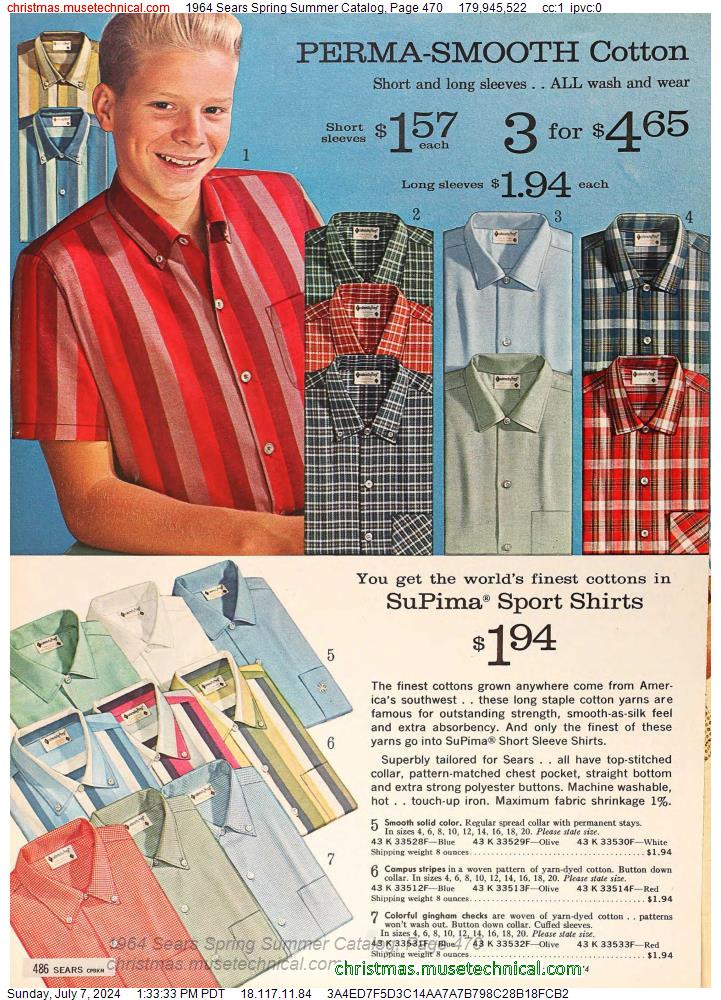 1964 Sears Spring Summer Catalog, Page 470