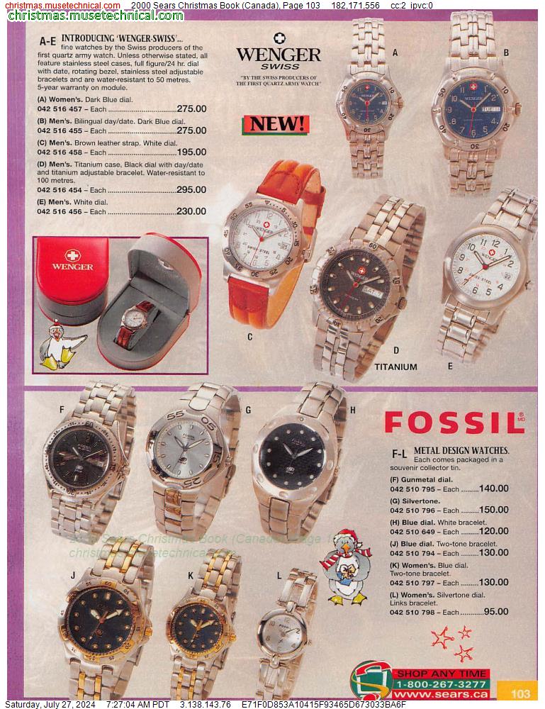 2000 Sears Christmas Book (Canada), Page 103