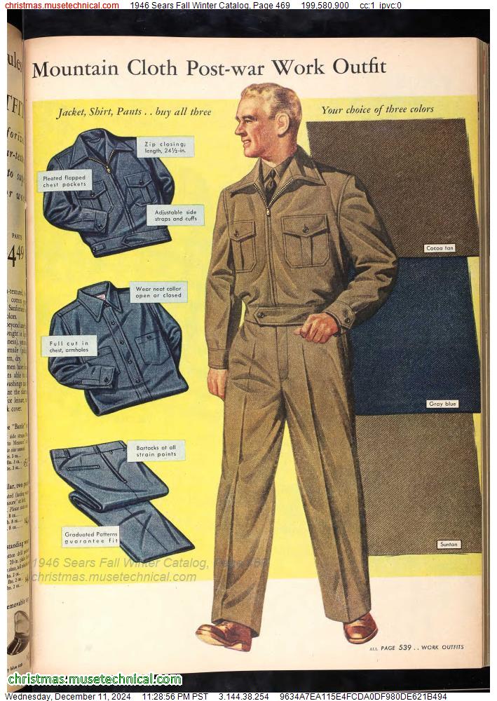 1946 Sears Fall Winter Catalog, Page 469