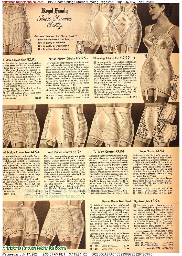 1956 Sears Spring Summer Catalog, Page 256