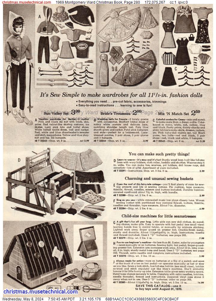 1969 Montgomery Ward Christmas Book, Page 280