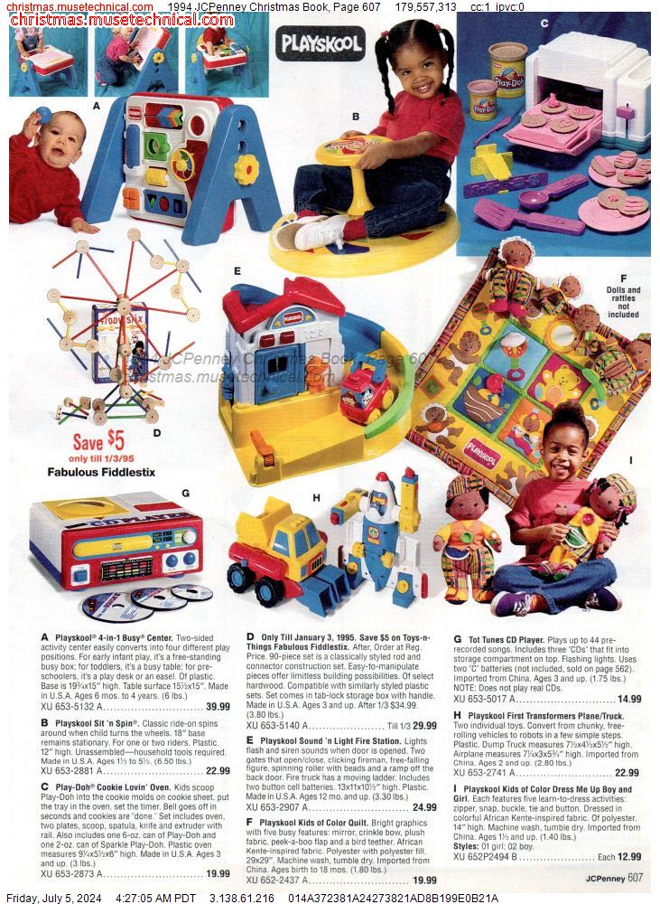 1994 JCPenney Christmas Book, Page 607