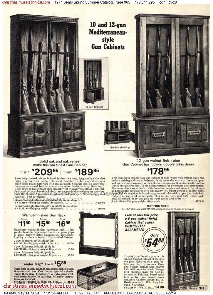 1974 Sears Spring Summer Catalog, Page 965