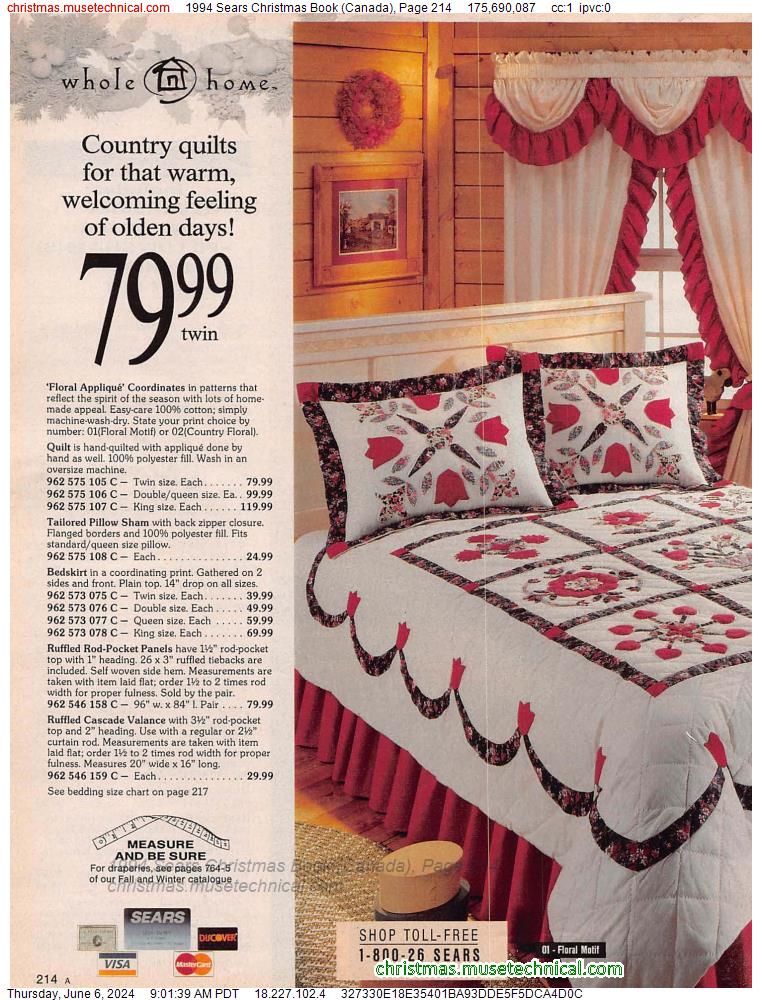 1994 Sears Christmas Book (Canada), Page 214