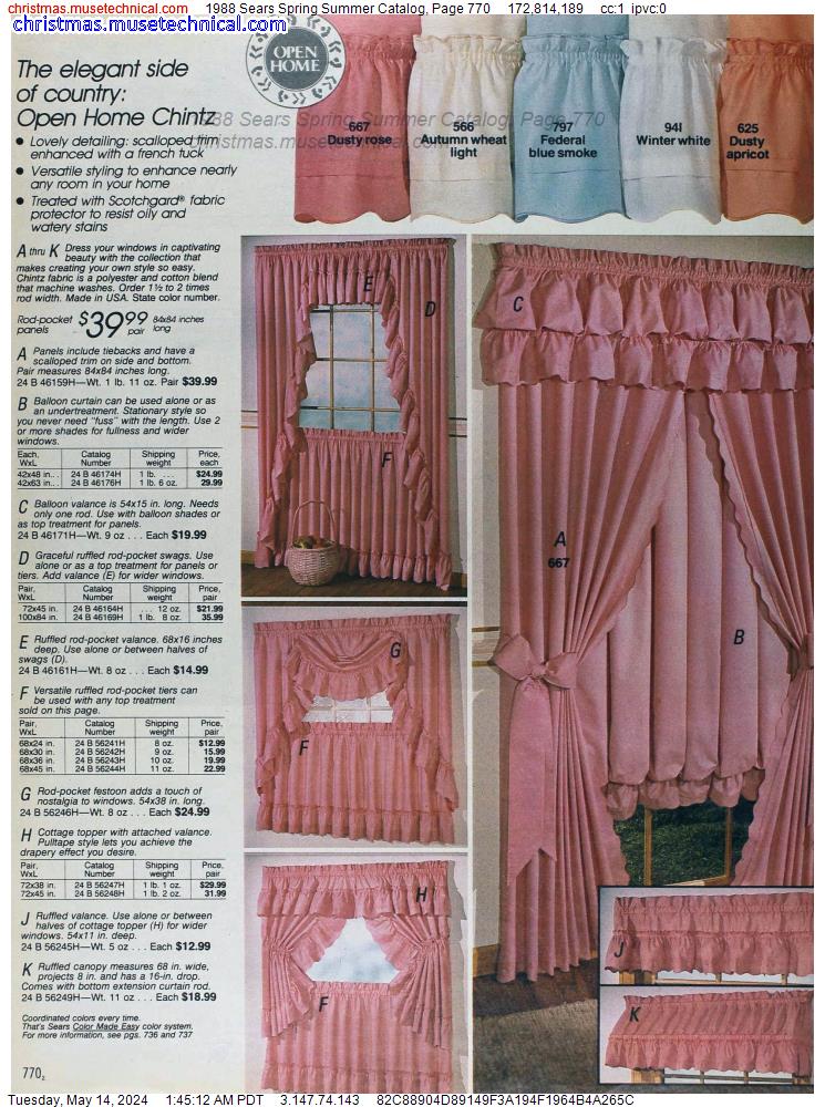 1988 Sears Spring Summer Catalog, Page 770