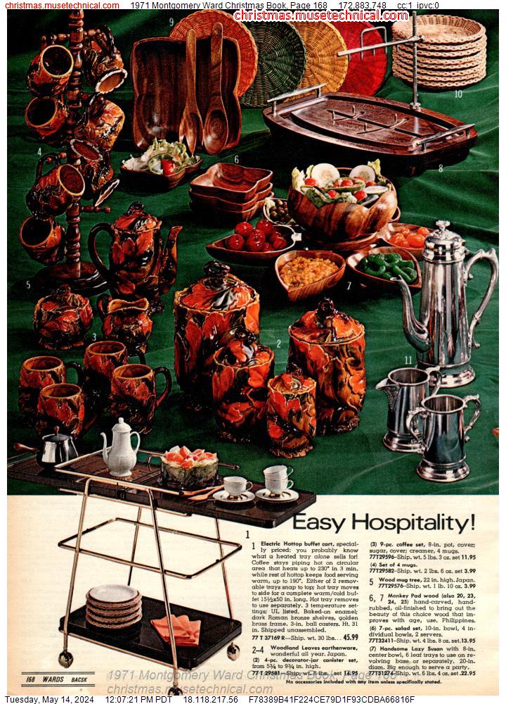 1971 Montgomery Ward Christmas Book, Page 168