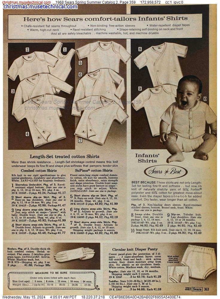 1968 Sears Spring Summer Catalog 2, Page 359