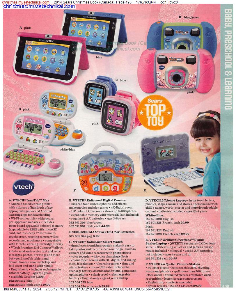 2014 Sears Christmas Book (Canada), Page 495