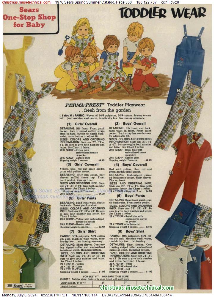 1976 Sears Spring Summer Catalog, Page 360