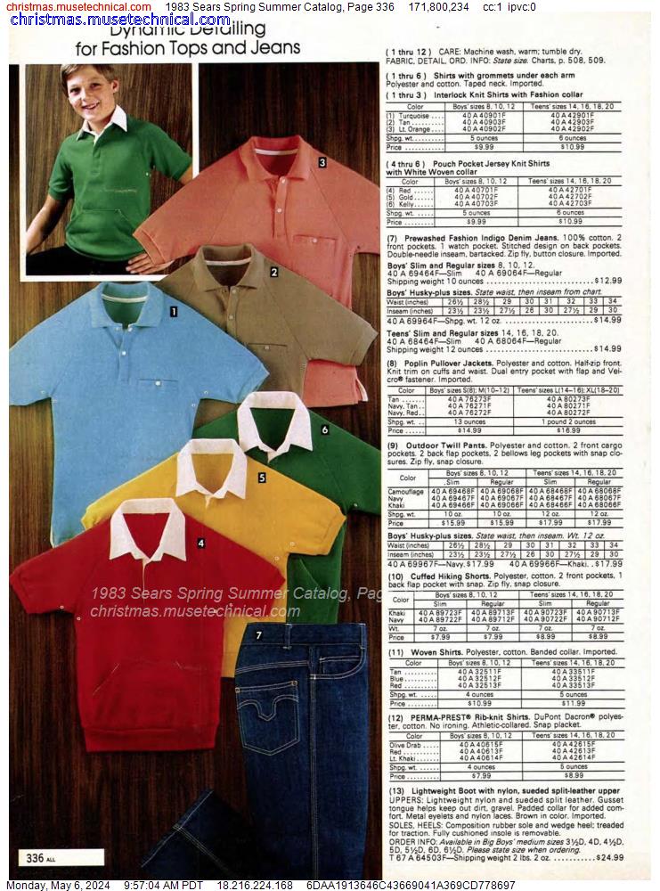 1983 Sears Spring Summer Catalog, Page 336