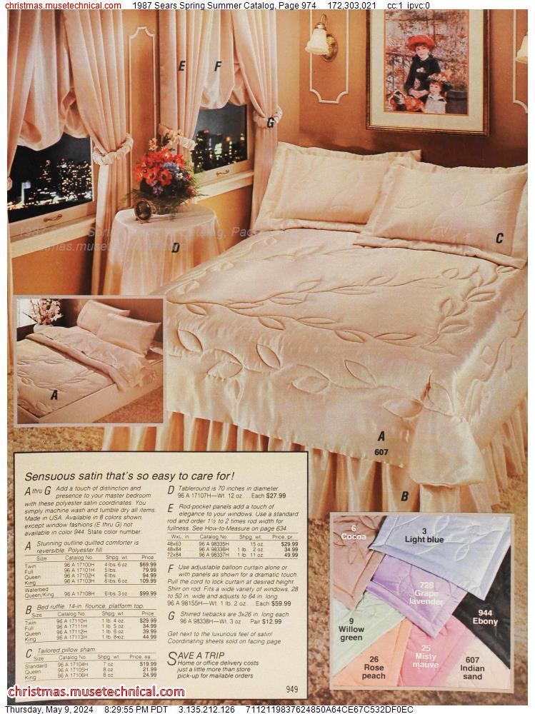 1987 Sears Spring Summer Catalog, Page 974